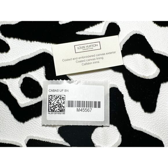 Louis Vuitton Cabas Limited Edition Urs Fischer Tufted Monogram Canvas Tote Bag - Picture 4 of 10